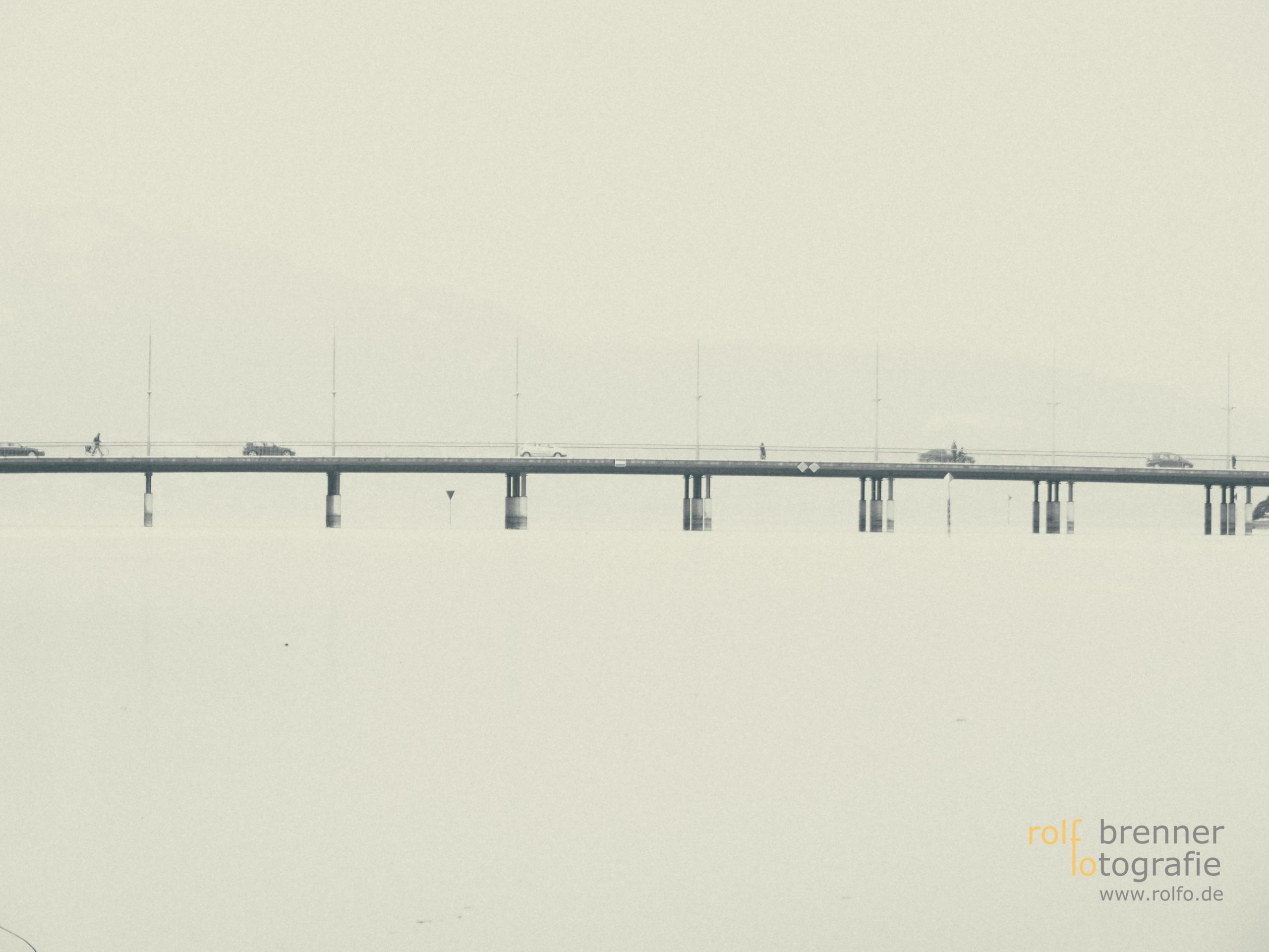 Die Brücke in Lindau im Winter
