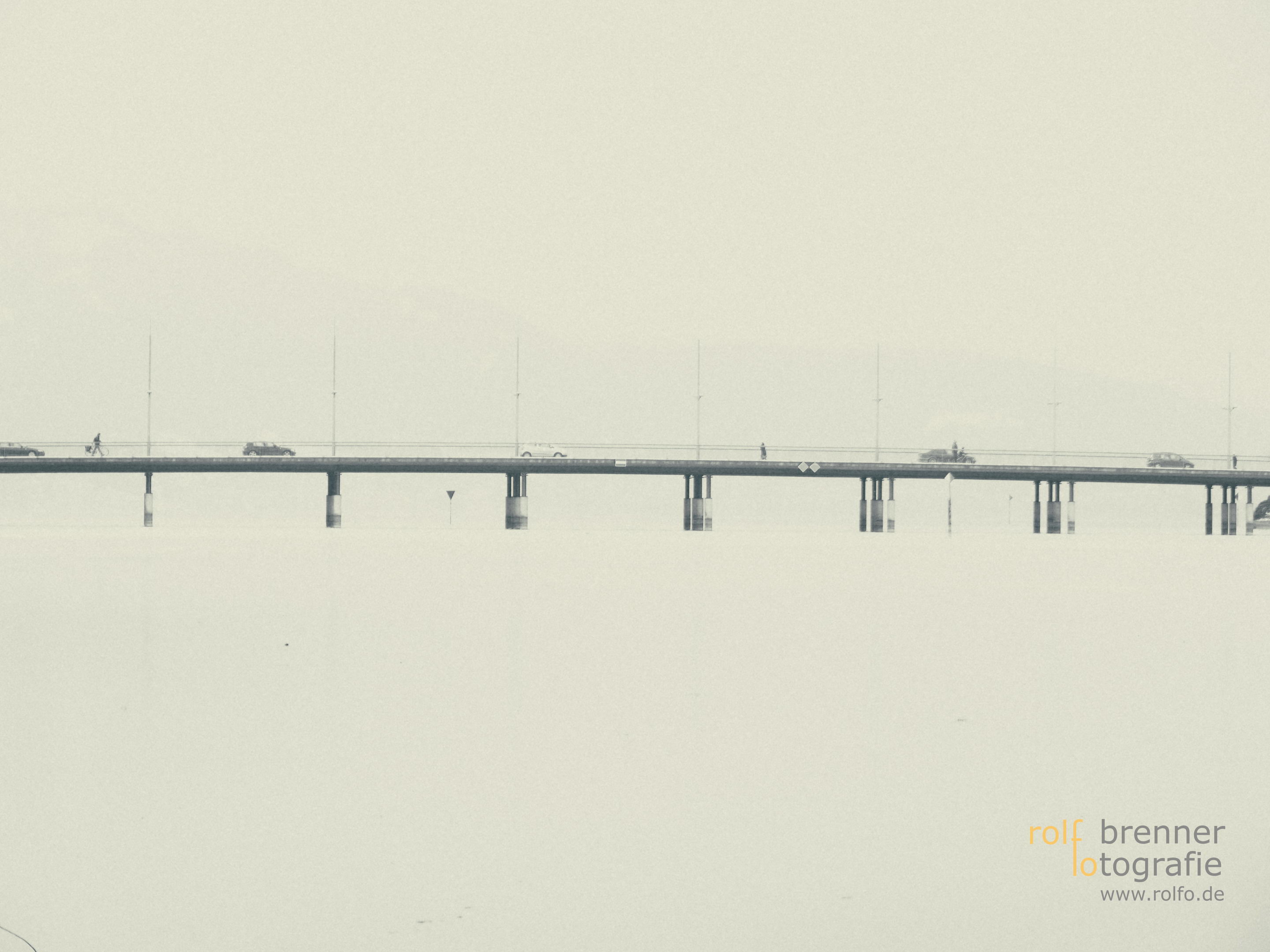 Die Brücke in Lindau im Winter