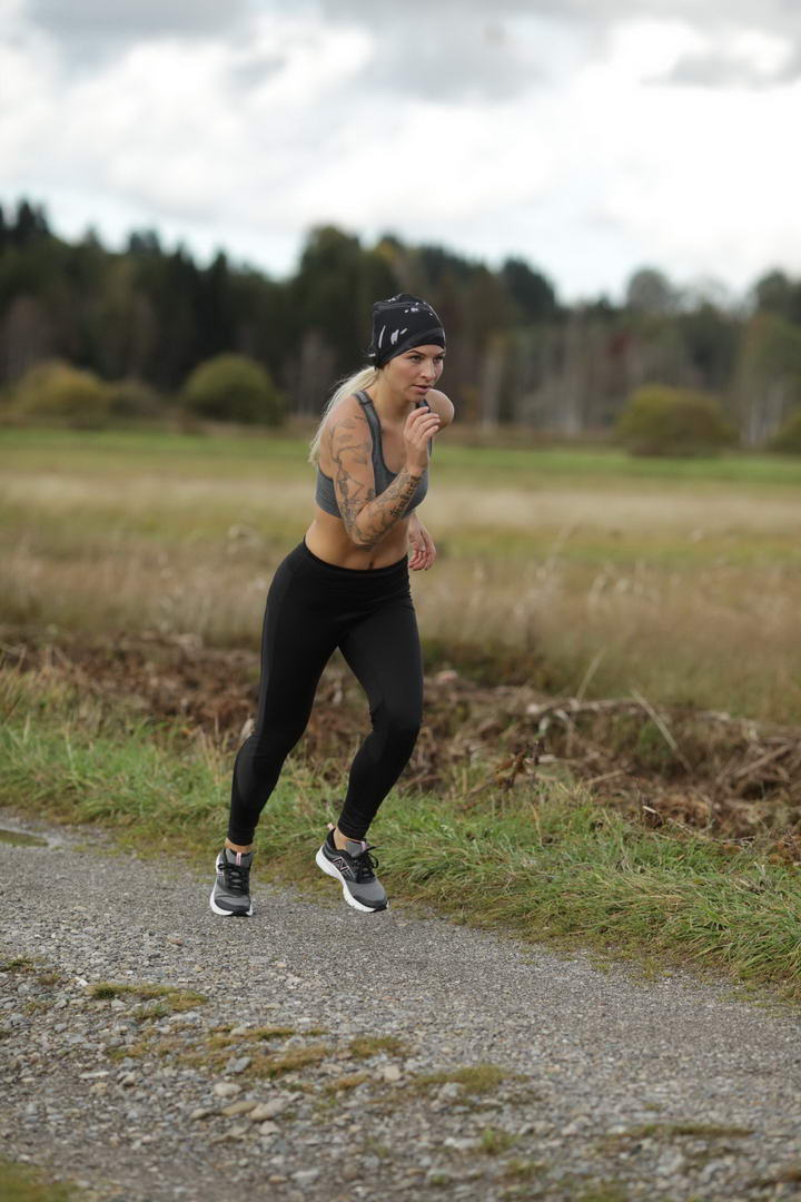 Fotoshooting Runner Läufer für Earebel Kopfhörer im Rotmoos in Isny im Allgäu